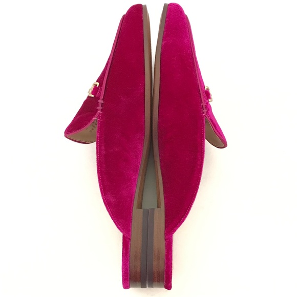 SAM EDELMAN Linnie Velvet Mule Slip On Flat Pink Women’s Size 9 - Picture 9 of 16